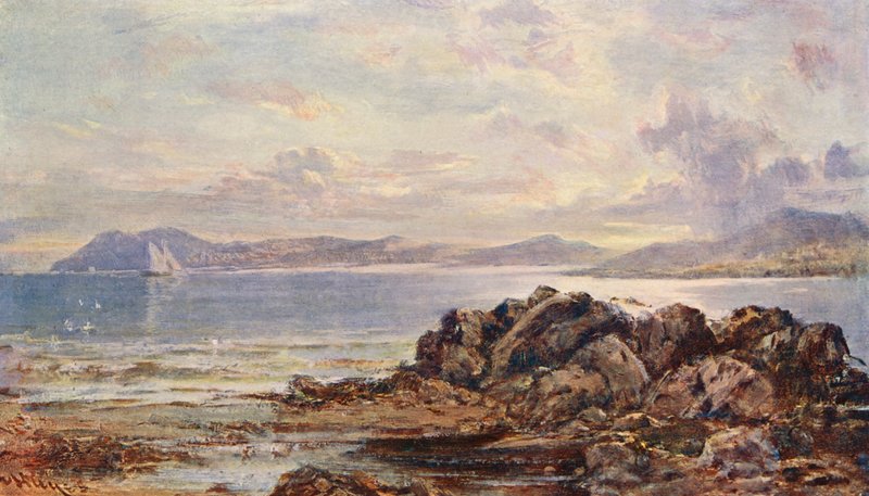 Sommarväder i Dublin Bay (färglitografi) av Edwin Hayes