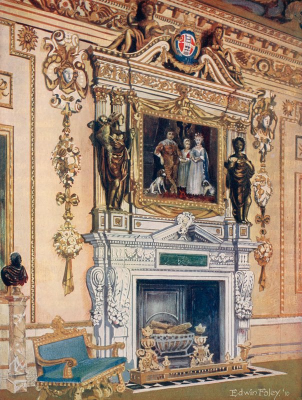 Skorsten i dubbelkubrummet, Wilton House av Edwin John Foley