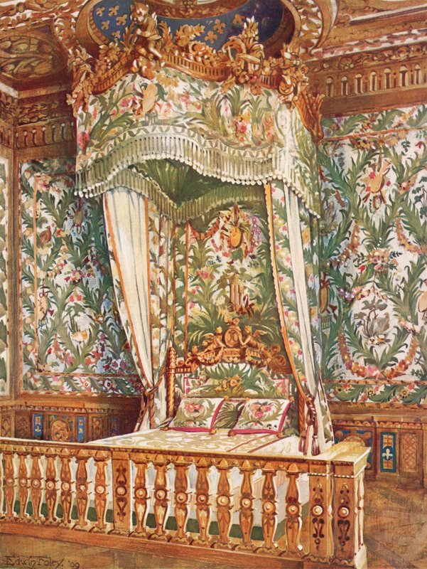 Gilt State Bed av Queen Marie Antoinette av Edwin John Foley