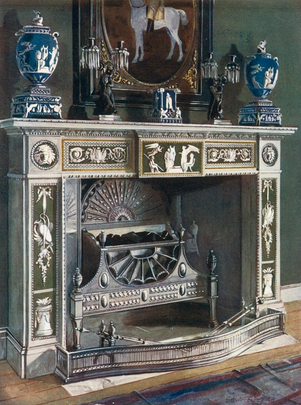 Wedgwood-Flaxman skorstensstycke av Edwin John Foley