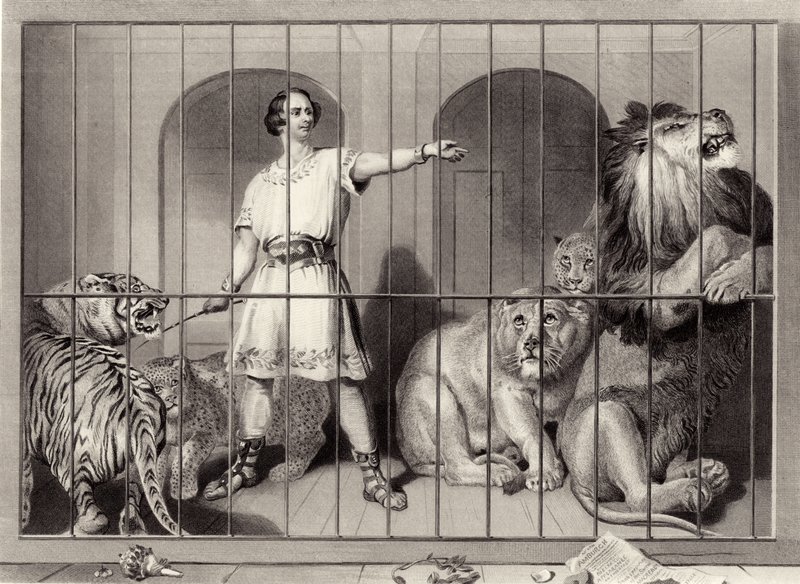 Van Amburgh och lejonen av Edwin Landseer