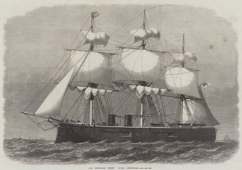 Vår järnklädda flotta, HMS Hercules av Edwin Weedon