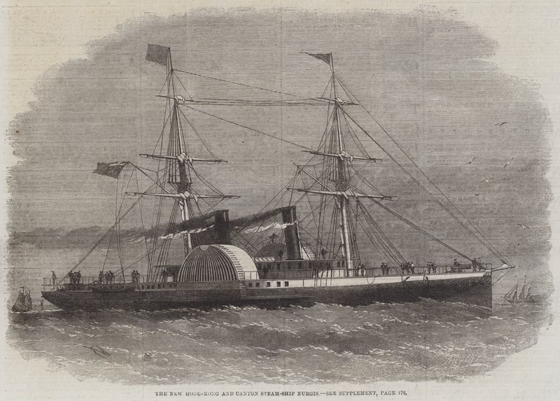 Det nya Hong-Kong och Canton Steamship Nargis av Edwin Weedon