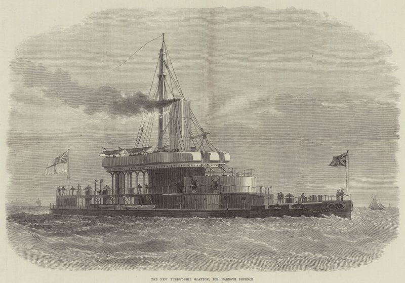 The New Turret-Ship Glatton, för hamnförsvaret av Edwin Weedon