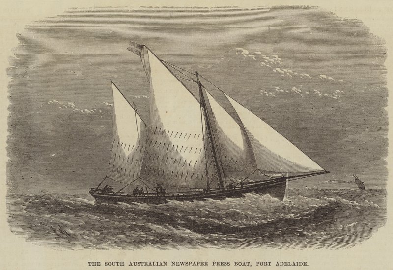 South Australian Newspaper Press Boat, Port Adelaide av Edwin Weedon