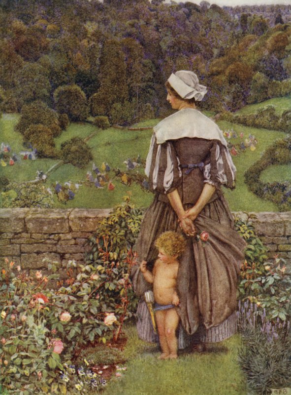 En nyans och gråt efter Cupid (färg lito) av Eleanor Fortescue Brickdale