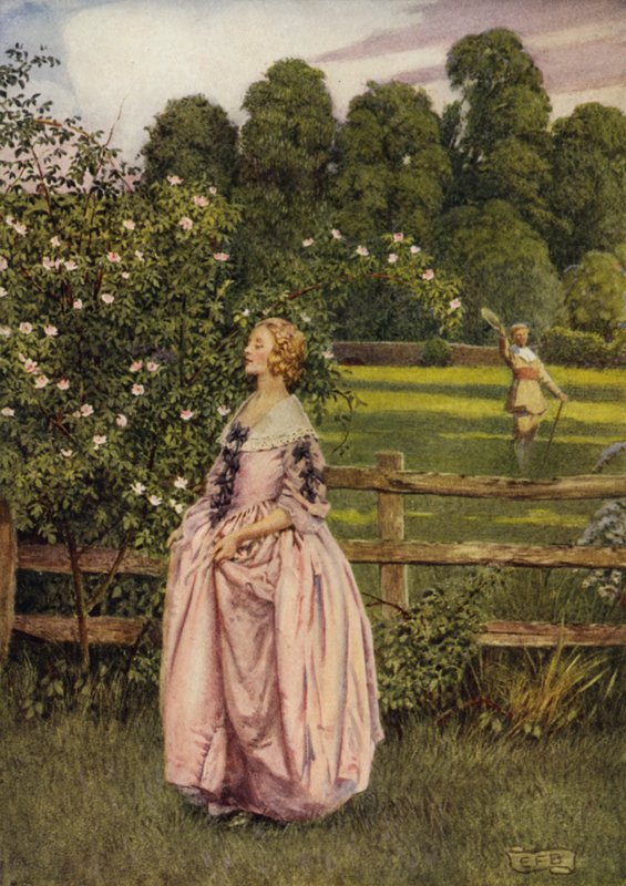Om hon inte är så mot mig, vad bryr jag mig om hur rättvis hon är? (färg litho) av Eleanor Fortescue Brickdale