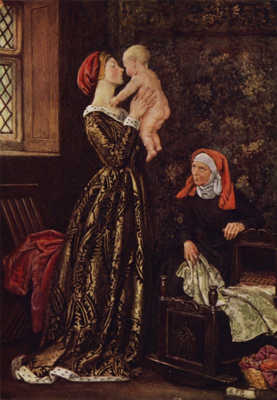 Det växer inte som ett träd, i bulk gör människan bättre (färg litho) av Eleanor Fortescue Brickdale