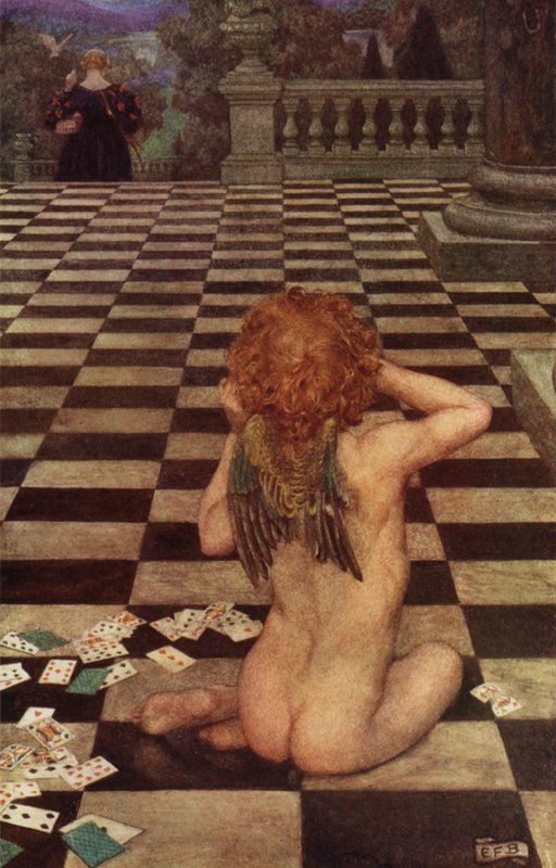 O kärlek! har hon gjort detta mot dig? Vad ska, tyvärr! bli av mig? (färg litho) av Eleanor Fortescue Brickdale