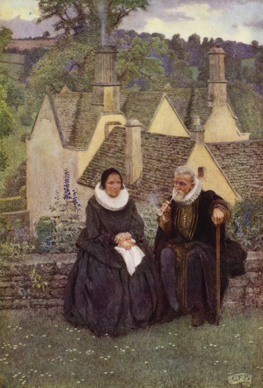 Så, lugna är vi när passioner inte finns längre! (färg litho) av Eleanor Fortescue Brickdale
