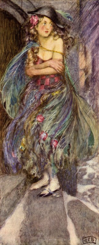 Eldflugan (litho i färg) av Eleanor Fortescue Brickdale