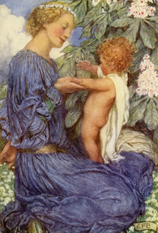 The Last Ride together (färg litho) av Eleanor Fortescue Brickdale