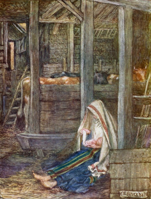 Födelsekyrkan (färg litho) av Eleanor Fortescue Brickdale