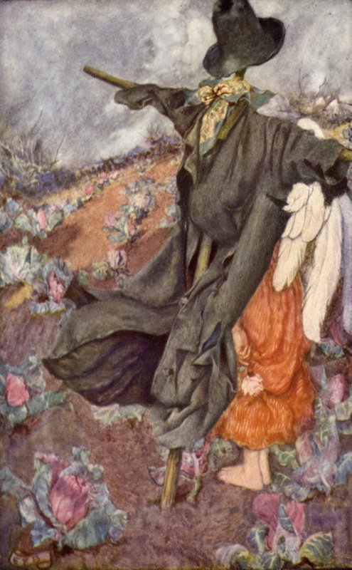 "Världen och vad den fruktar" (färg litho) av Eleanor Fortescue Brickdale