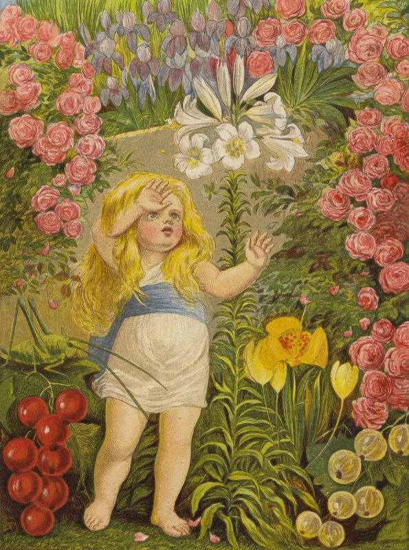Liljan, himlens blomma (färg litho) av Eleanor Fortescue Brickdale