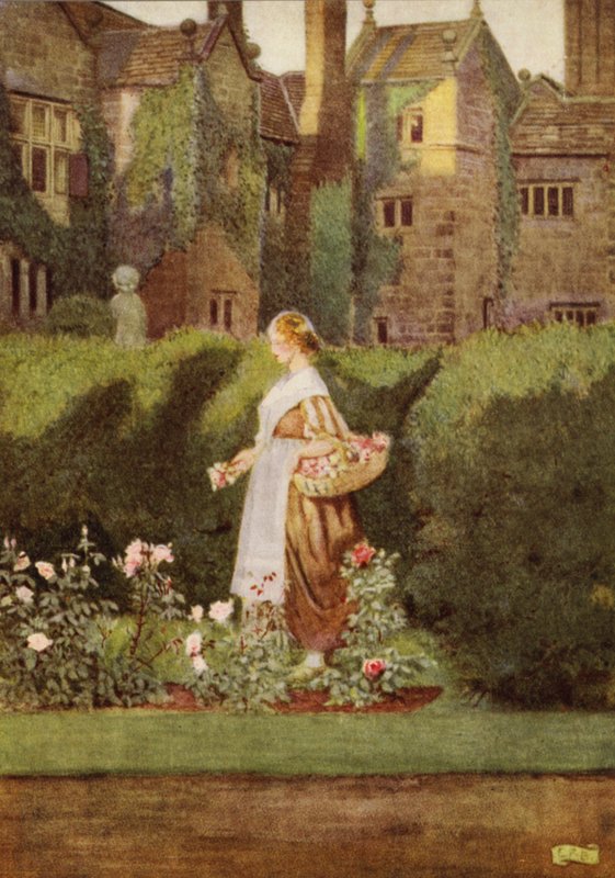 Det finns en trädgård i hennes ansikte (färg litho) av Eleanor Fortescue Brickdale