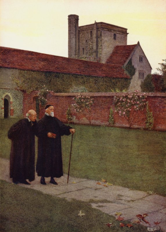 Lossad till världen genom vård av offentlig berömmelse eller privat andetag (färg litho) av Eleanor Fortescue Brickdale