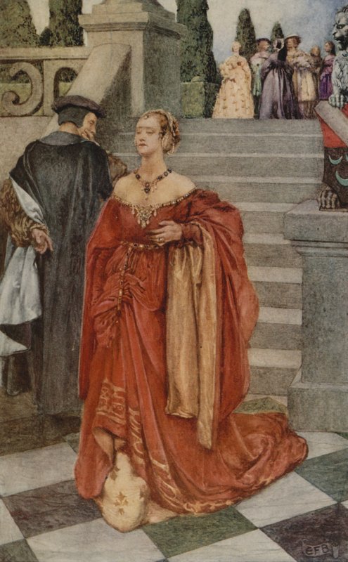 "När hjärtat får ett slag" (färg litho) av Eleanor Fortescue Brickdale