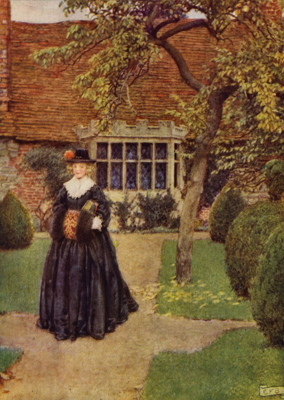 Whenas in silks my Julia goes (färg litho) av Eleanor Fortescue-Brickdale