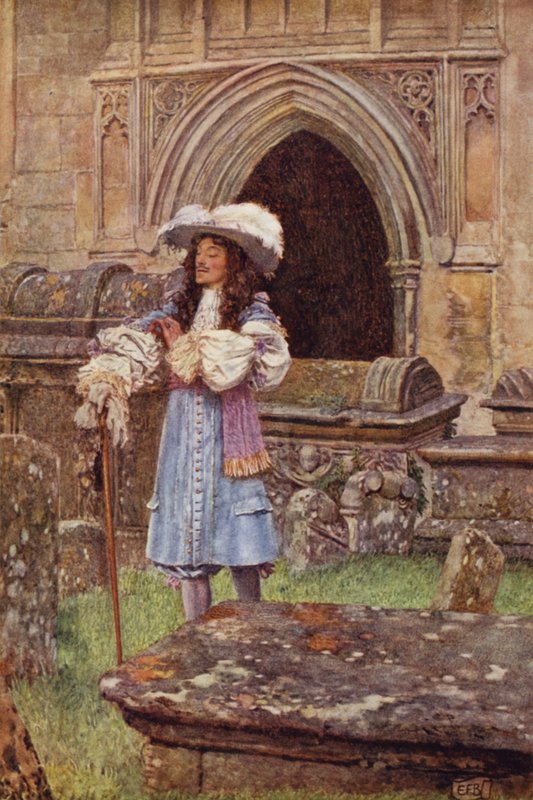 Varför så stora kostnader, med så kort hyreskontrakt, spenderar du på din blekande herrgård? (färg litho) av Eleanor Fortescue Brickdale