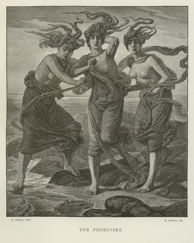 The Phorcydes (gravyr) av Elihu Vedder