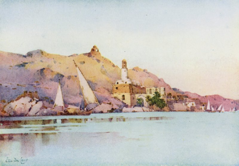 Bellal, Nubia (färg litho) av Ella Du Cane
