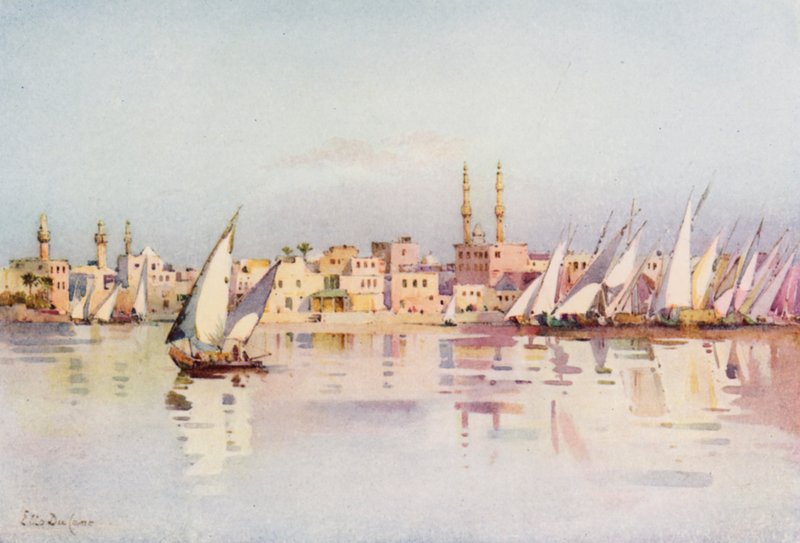 Damietta (färg litho) av Ella Du Cane