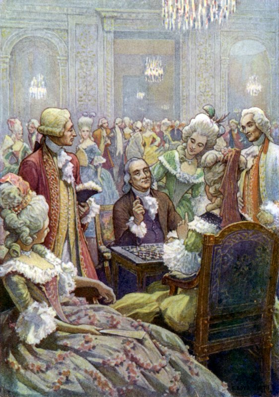 Benjamin Franklin vid Ludvig XVI:s hov av Elmer Boyd Smith