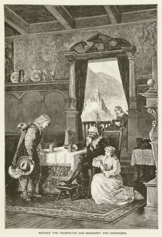 Werner trumpetaren och Margaret von Sackingen av Emil Limmer