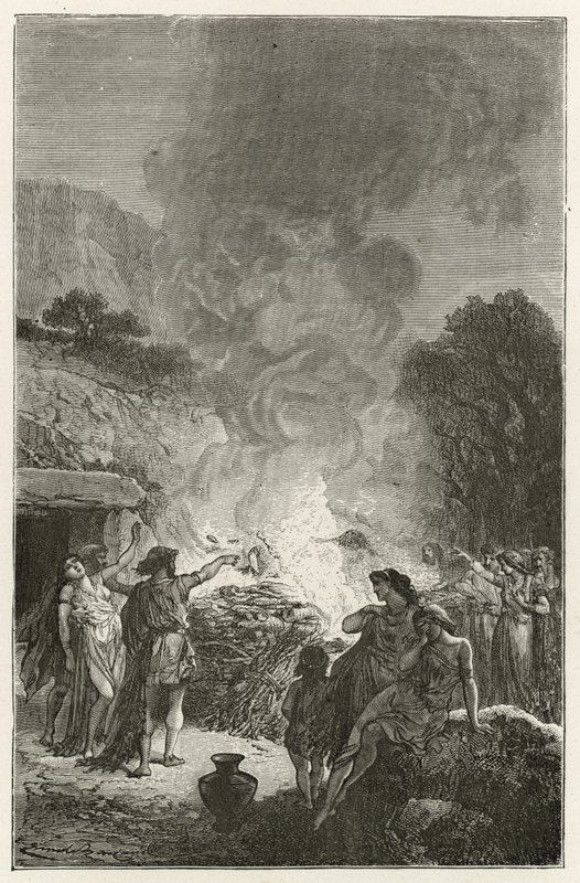 Begravning under järnåldern av Emile Antoine Bayard