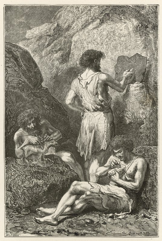 Föregångarna till Raphael och Michelangelo, eller födelsen av tecknings- och skulpturkonsten vid renens tid av Emile Antoine Bayard