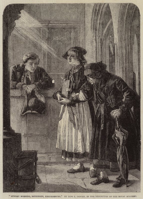 Söndag morgon, Betzingen, Knetensburg av Emily Mary Osborn