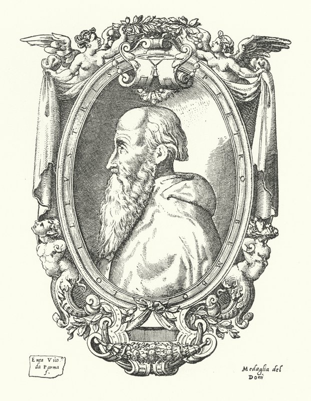 Pietro Bembo, italiensk forskare, poet och kardinal av Enea Vico
