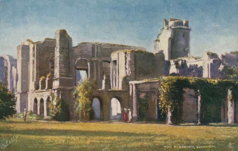 The British Residency, Lucknow, Indien av English Photographer