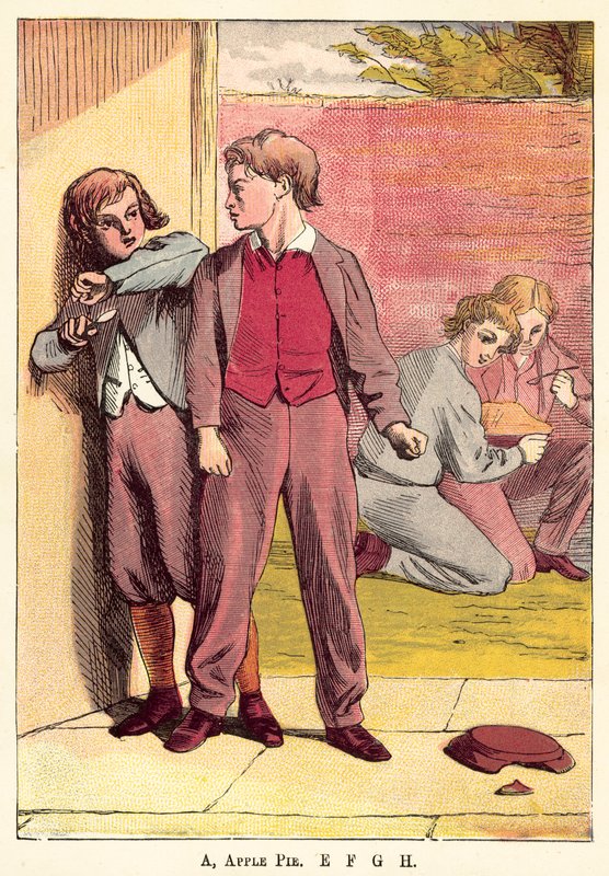A, Äppelpaj, E, F, G, H av English School