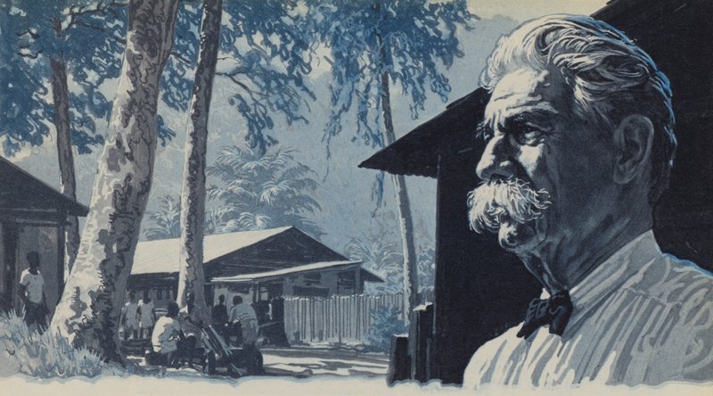 Albert Schweitzer i mörkaste Afrika av English School