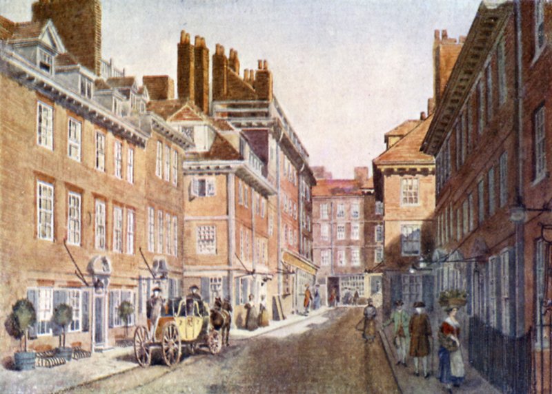 Beaufort Buildings 1704, revs sedan när Savoy Hotel och Savoy Theatre uppfördes av English School
