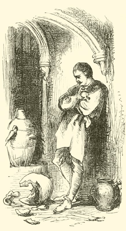 Bernard Palissy, Hugenott-keramiker, med trasig kruka av English School