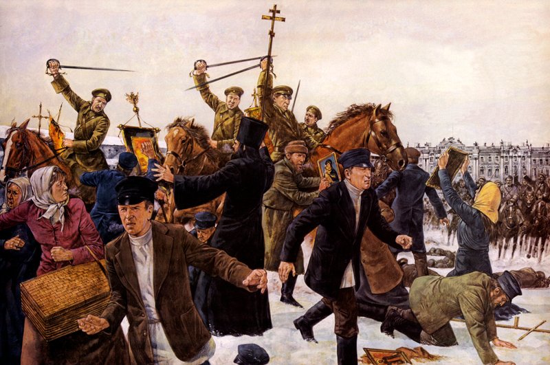 Svarta söndagen, 922 januari 1905 av English School