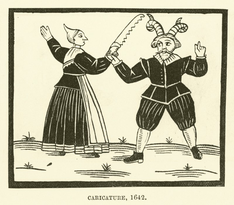 Karikatyr, 1642 av English School