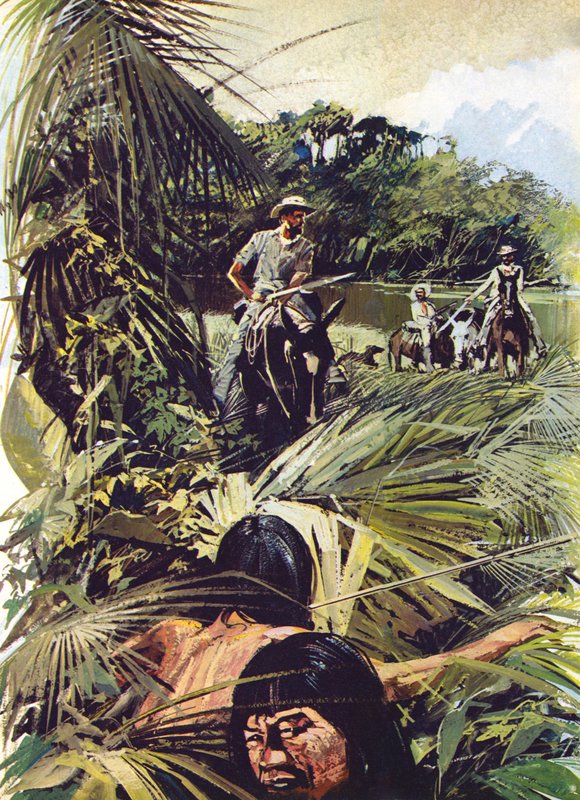 Överste Percy Fawcett utforskar Matto Grosso av English School