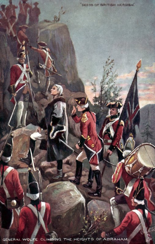 General Wolfe klättrar på Abrahams höjder av English School