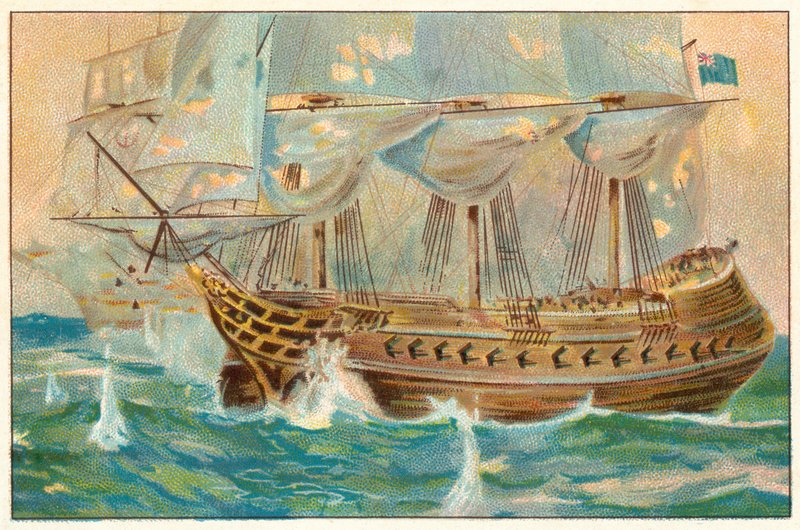 HMS Shannon och hennes duell med Chesapeake av English School