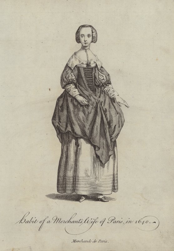 Vana hos en köpmansfru i Paris 1640 av English School
