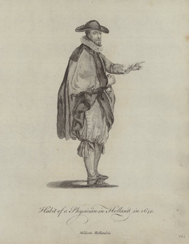 En läkares vana i Holland 1640 av English School