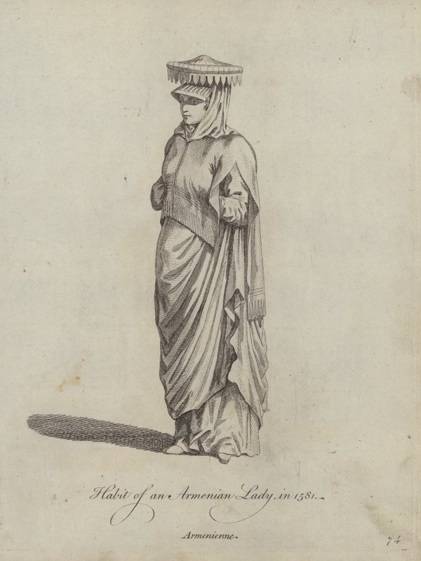 En armenisk dams vana 1581 av English School