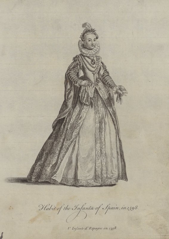 Vana hos Infanta i Spanien 1598 av English School
