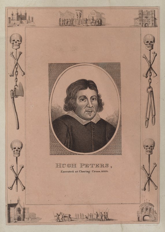 Hugh Peters, avrättad vid Charing Cross, 1660 av English School