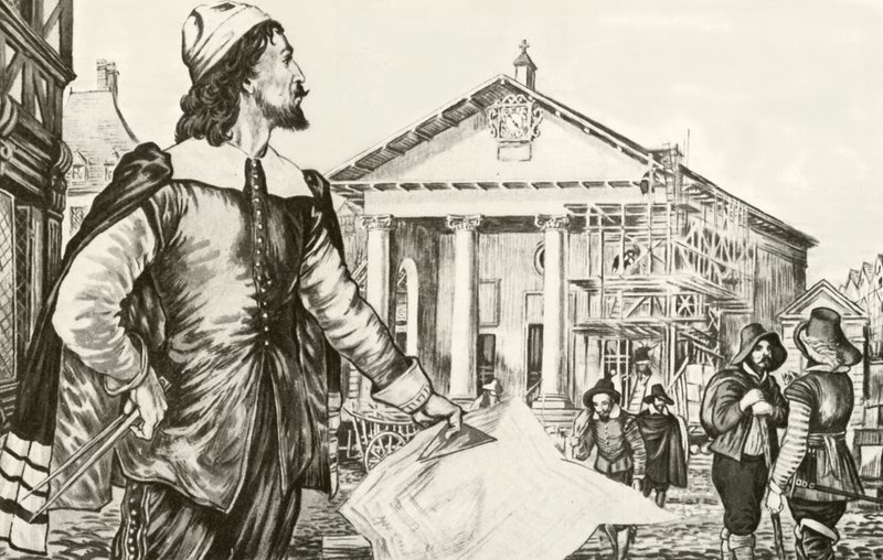 Inigo Jones designar kyrkan St Paul, Covent Garden av English School