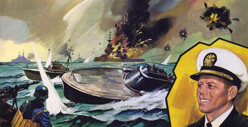 Lyckan fanns på löjtnant John Kennedys sida 1943 av English School